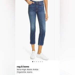 rag & bone High Rise Blue Jeans